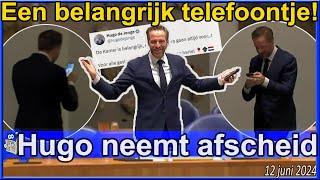 Hugo de Jonge krijgt een Belangrijk Telefoontje & Neemt Afscheid van de Tweede Kamer