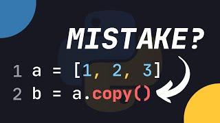 Your Lists Are Being Copied WRONG In Python (Shallow Copy VS. Deep Copy)