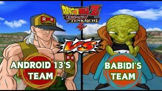 Dragon Ball Z Budokai Tenkaichi 4 MOD - Android 13 Team VS Babidy Team