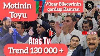 Ataş tv Vüqar Biləcərilinin qardaşının toyunda. Allah mübarək eləsin Kamran.