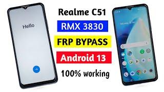 Realme C51 Frp Bypass | Rmx3830 Frp Bypass | C51 Frp Bypass Android 13