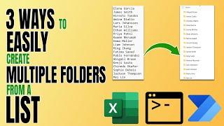 3 ways to easily create multiple folders from a list