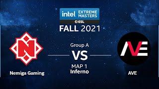 CS:GO - Nemiga Gaming vs. AVE [Inferno] Map 1 - IEM Fall 2021 - Group A - CIS