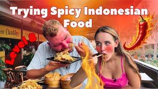 Trying Level 8 Spicy Indonesian Food in Bali!