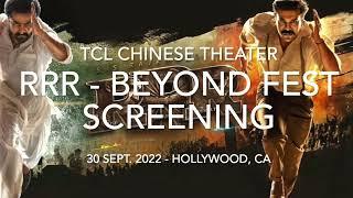 RRR- Hollywood Screening - Beyond Fest -  30 Sept. 2022 - with director S.S. Rajamouli introduction