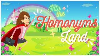 HOMONYMS with Super Teacher  | English with Teacher Joan 