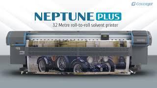 Best Flex Printing machine : Neptune Plus - 3.2m Solvent Printer by ColorJet