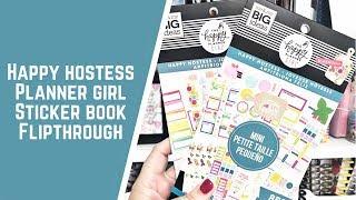 The Happy Planner Girl- Happy Hostess Sticker Book Flipthroughs