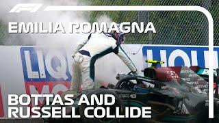Bottas & Russell Collide at Imola | 2021 Emilia Romagna Grand Prix