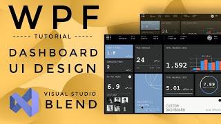 WPF Tutorial: DASHBOARD design in Visual studio blend | Handy Controls | Live Charts