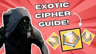How to get Exotic Ciphers in Destiny 2 | The Final shape Exotic Cipher guide