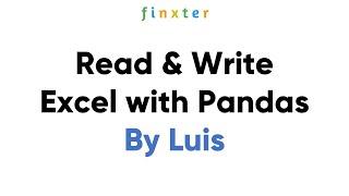 How to Read and Write Excel Files with Pandas