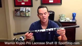 New 2013 Warrior Krypto Pro Lacrosse Shaft - Highlights From Warrior Product Manager