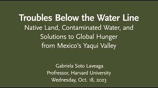 Native Land, Contaminated Water, and Solutions to Global Hunger from Mexico’s Yaqui Valley