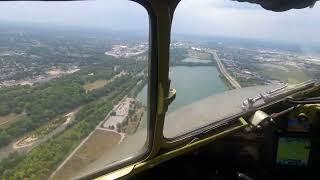 C-47 "That's All Brother" Inflight Footage from Pilots View July 2024 at NMUSAF