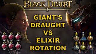 BDO | WHY  BETTER ? | Giant's Draught vs Elixir Rotation | PvP Only Tests