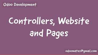How To Write Controllers And Render WebPage Using Controllers in Odoo