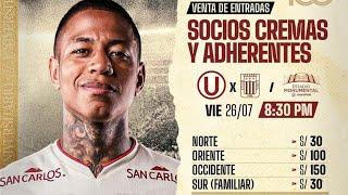 ¿CUÁNTO RECAUDARÁ UNIVERSITARIO EN EL CLÁSICO VS ALIANZA?  | CIFRA RÉCORD  | ENTRADAS A LA VENTA