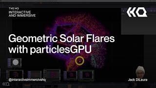 Geometric Solar Flares with particlesGPU