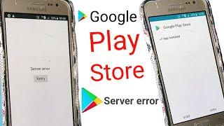  Samsung j2 Play store server error kaise khatam kara how to server error play store solved problem
