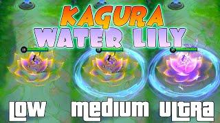 Kagura "Water Lily" Starlight Fest Skin in Different Graphics Settings | MLBB