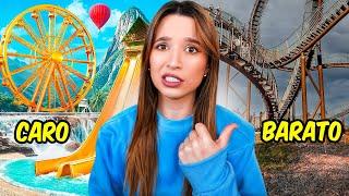 PARQUE DE DIVERSIONES BARATO VS CARO *la diferencia fue MIEDOSA*| Laura Mejia