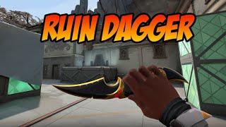 RUIN KNIFE SKIN GAMEPLAY (RUIN DAGGER) - VALORANT RUIN SKINS