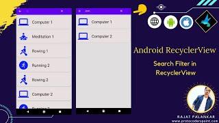 How to add Search Filter to  Recyclerview – Android Recyclerview Filterable
