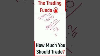 How much should you put in a trade ? #trademanagement #swingtrade