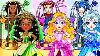 WEEDING DRESS: Couple Moana, Sonic, Barbie Outfit | Best DIY Paper Dolls Fashion