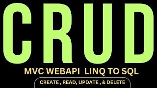 WEB API MVC CRUD Operations linq to sql dbml