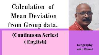 Mean Deviation from Group data in English