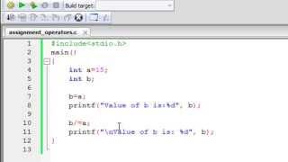 C Programming Tutorial - 30: Assignment Operators