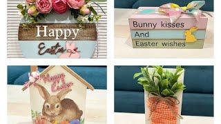 5 NEW Easter decor dollar tree diys/ best Easter decor diy/ Easter bunny decor