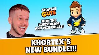 [BR / ES] Custom Party with @khortex - Win Gems and FREE SKINS!! #stumbleguys #blockdash