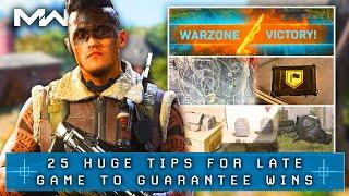 Call of Duty WARZONE: 25 HUGE Tips For Late Game to Win More (Warzone Tips Guide)