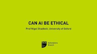Can AI  be Ethical