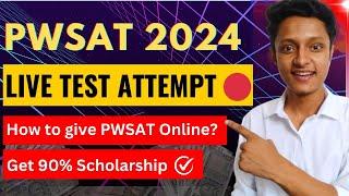 Physics Wallah Scholarship Aptitude Test LIVE Attempt  | How to give PW SAT Scholarship Test