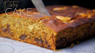Date Cake Recipe | Soft & Moist Dates Cake