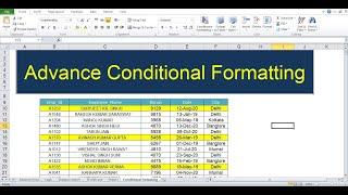 Advance Conditional Formatting | Conditional Formatting With Mode Function | Highlight Alternate Row