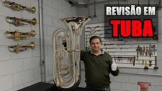 Como fazer revisão em uma tuba | Padovani Music School