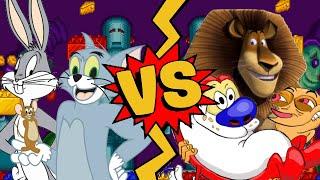 M.U.G.E.N Battles | Bugs Bunny/Tom/Jerry vs Alex the Lion/Ren/Stimpy