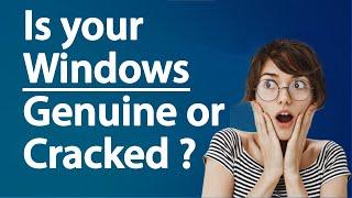 Check if your Windows computer is GENUINE or CRACKED | Windows License Status