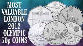 Most Valuable London 2012 Olympic 50p coins