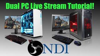 NDI OBS Installation Guide!  Two Pc Streaming Without A Capture Card