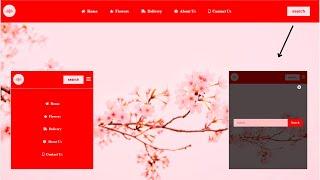 Responsive Navbar With Search Popup Window Using Html Css And Jquery | web coding zone