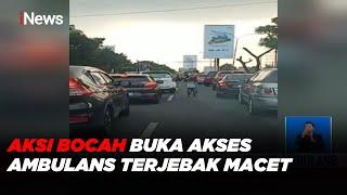 VIRAL! Aksi Bocah 6 Tahun Buka Akses Ambulans Terjebak Macet di Bandung - iNews Siang 26/05