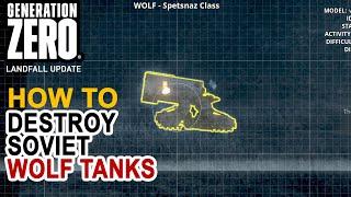 Generation Zero Landfall Update | How to take down and destroy the new soviet WOLF tanks Classes