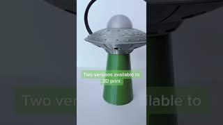 UFO 3D Model With Lights 