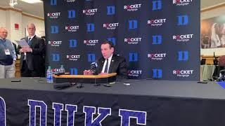 Full Coach K Duke vs UNC Pt II Postgame Press Conference